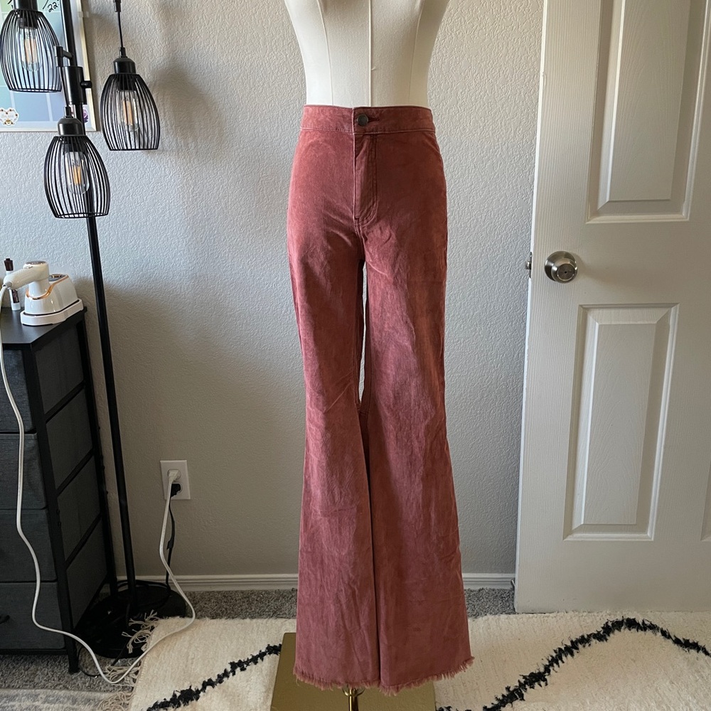 Free People Dusty Rose Corduroy Pants